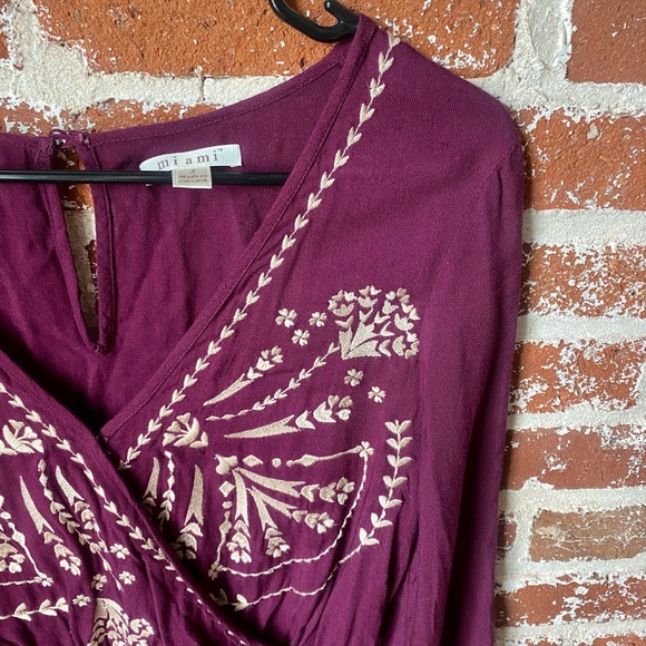 Miami boutique purple long sleeve romper - Picture 6 of 7